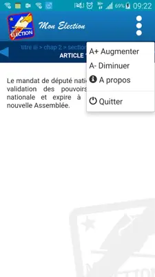 Mon élection android App screenshot 0