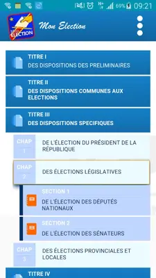 Mon élection android App screenshot 2